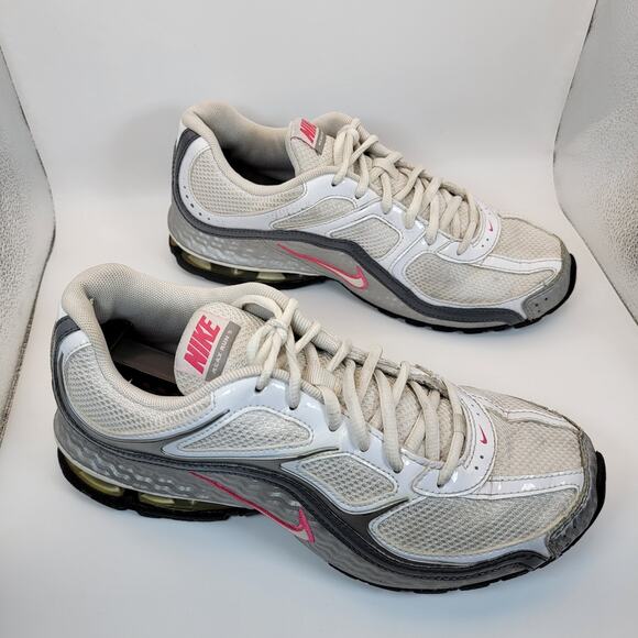 Nike Reax Run 5 Women’s Running Shoes White Silver Pink Size 8.5 No Inserts - Picture 5 of 15